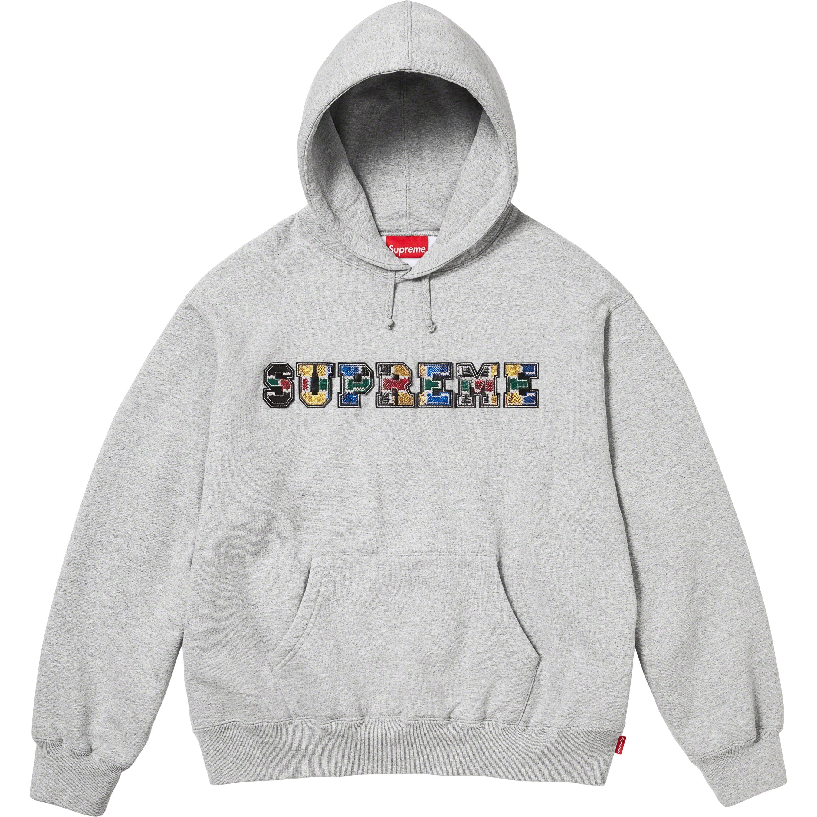 Moletom hot sale supreme cinza