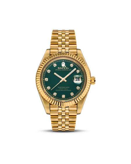 Relógio Bape "Type 6 BAPEX" Verde/Dourado