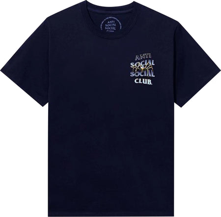 Camiseta ASSC Anti Social Social Club "Crawl to Me" Azul Marinho