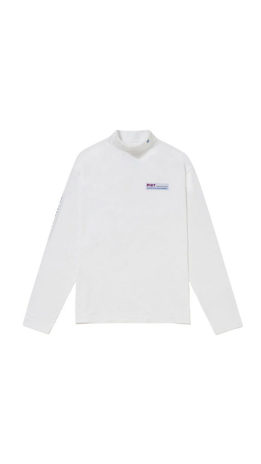 Camiseta Gola Alta Piet "Sportsman Turtleneck" Branco