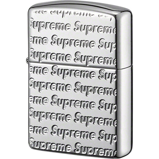 Isqueiro Supreme x Zippo "Repeat Engraved" Prata