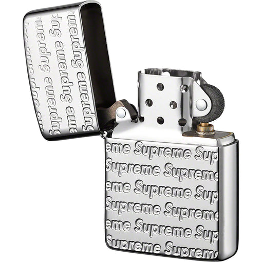 Isqueiro Supreme x Zippo "Repeat Engraved" Prata