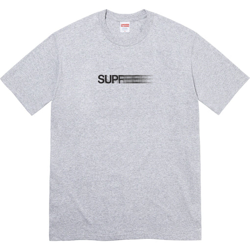 Camiseta Supreme "Motion Logo" Cinza