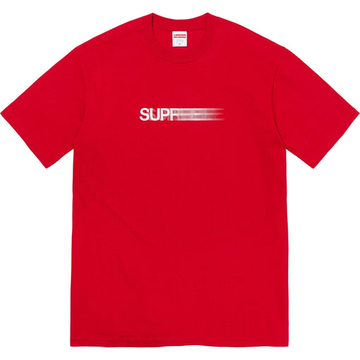 Camiseta Supreme "Motion Logo" Vermelho