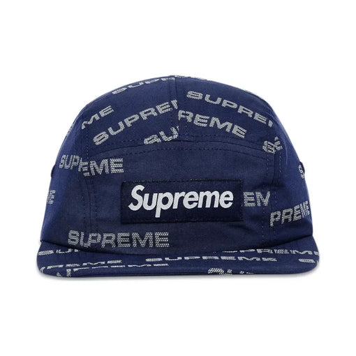 Boné Supreme "Reflective Jacquard" Azul Marinho