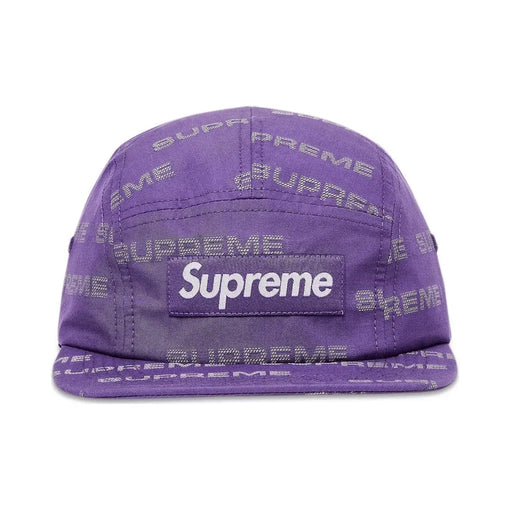 Boné Supreme "Reflective Jacquard" Roxo