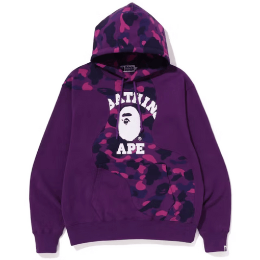 Moletom Bape "College Cutting Relaxed" Roxo