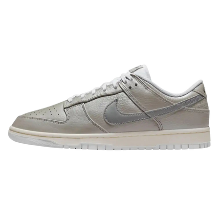 Tênis Dunk Low "Metallic Silver" Cinza