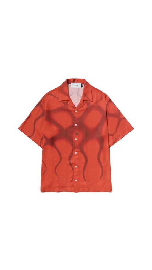 Camisa Pace "1820Hz Camp Collar Shirt" Vermelho