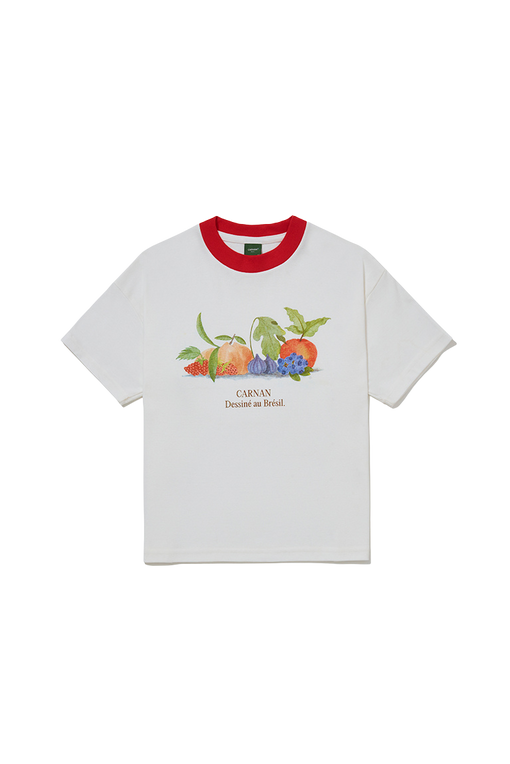 Camiseta Heavy Carnan "Le Pomme" Branco