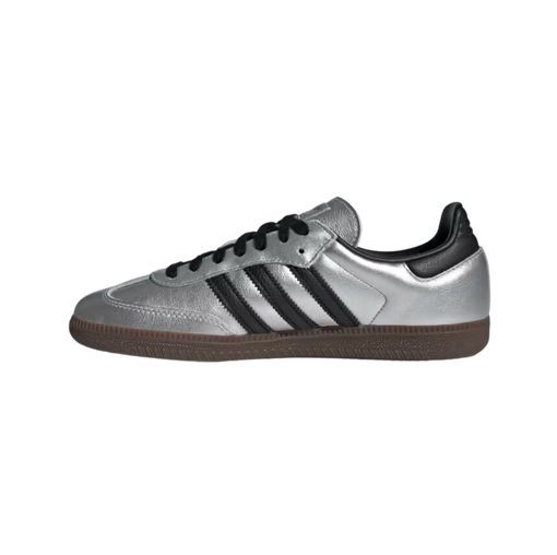 Tênis Adidas Samba OG "Silver Metallic Black Gum" Prata