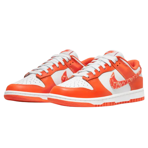 Tênis W Nike Dunk Low Ess "Paisley Pack Orange" Laranja