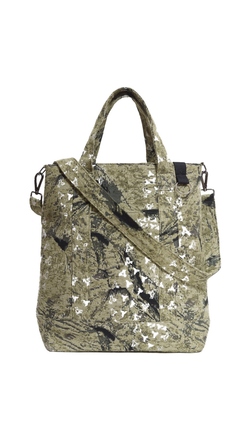 Tote Bag Pace "Jacquard Green Moon Crater" Verde