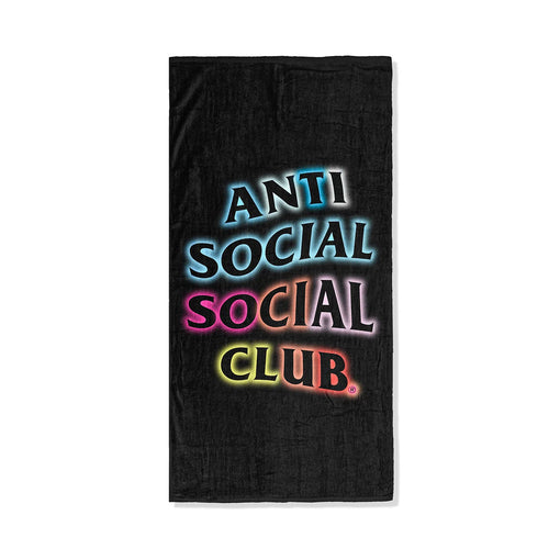 Toalha ASSC Anti Social Social Club "Feel The Light Beach" Preta