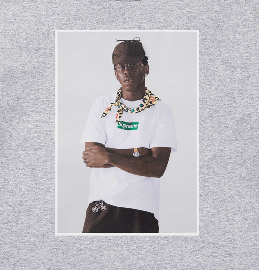 Camiseta Supreme "Tyler, The Creator" Cinza