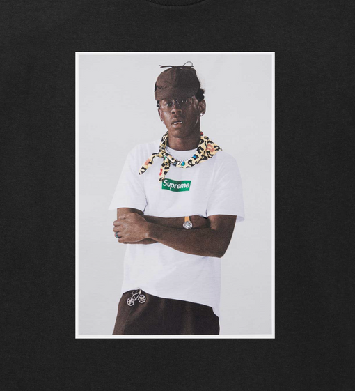 Camiseta Supreme "Tyler, The Creator" Preto