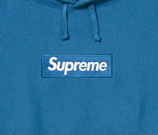 Moletom Supreme "Box Logo FW23" Azul