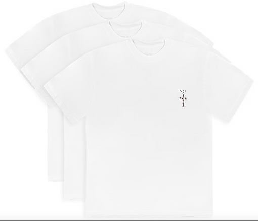 Camiseta Travis Scott "CJ" Branco *UNIDADE*