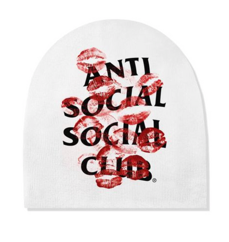 Touca ASSC Anti Social Social Club "Kiss Me" Branco