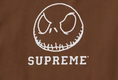 Camiseta Supreme "Skeleton" Marrom