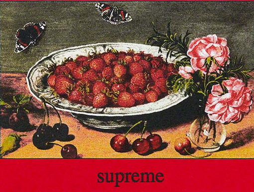 Camiseta Supreme "Strawberries" Vermelho