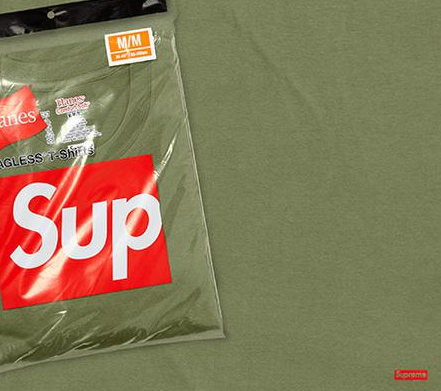 Pack Camiseta "Supreme x Hanes" Verde