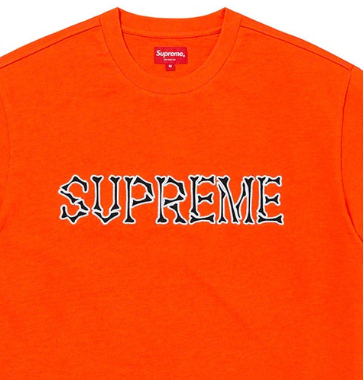 Camiseta Supreme "Bones" Laranja