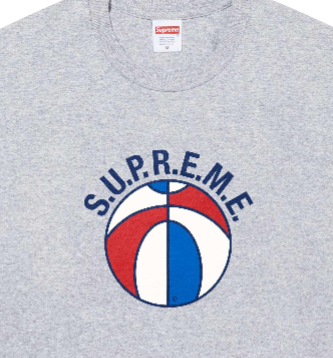 Camiseta Supreme "League" Cinza