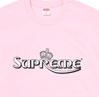 Camiseta Supreme "Crown" Rosa