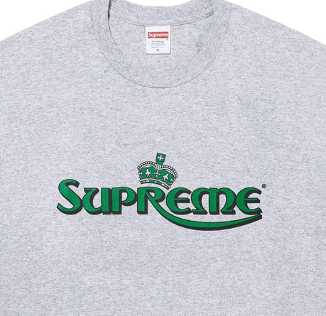 Camiseta Supreme "Crown" Cinza