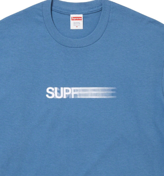 Camiseta Supreme "Motion Logo" Azul