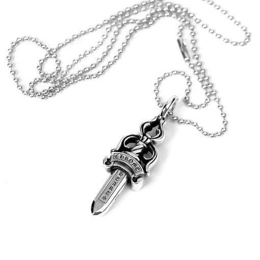 Corrente Chrome Hearts "Double Dagger" Prata