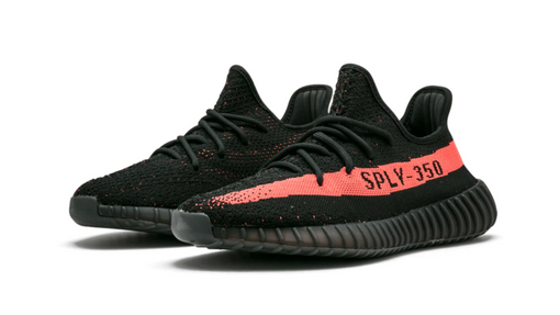 Tênis Adidas Yeezy Boost 350 V2 "Black Core Red" Preto (2022)