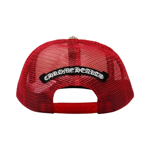 Boné Trucker Chrome Hearts "King Taco" Vermelho/Branco