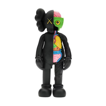 Boneco Kaws "Companion Flayed Open Edition Vinyl Figure" Preto