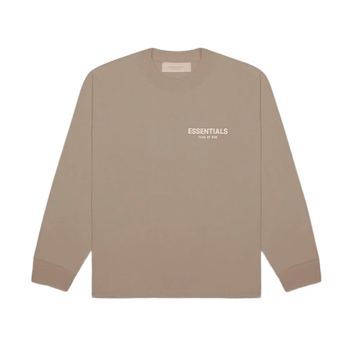 Camiseta Manga Longa Essentials Fear Of God "Desert Taupe" Marrom