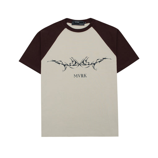 Camiseta Mvrk "Raglan" Marrom/Bege