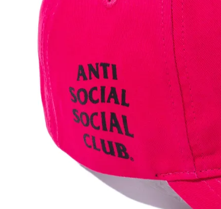 Boné ASSC Anti Social Social Club "Mind Games" Rosa