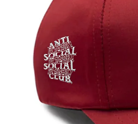 Boné ASSC Anti Social Social Club "Kaburosai 2.0" Vermelho