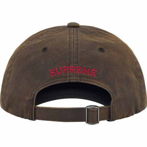 Boné 6-Panel Supreme "Bleached Chino" Preto