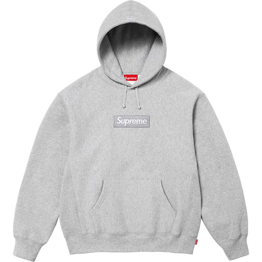 Moletom Supreme "Box Logo FW24" Cinza