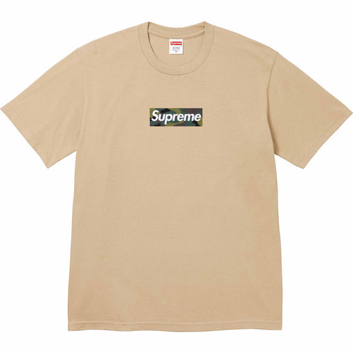 Camiseta Supreme "Box Logo FW23" Bege