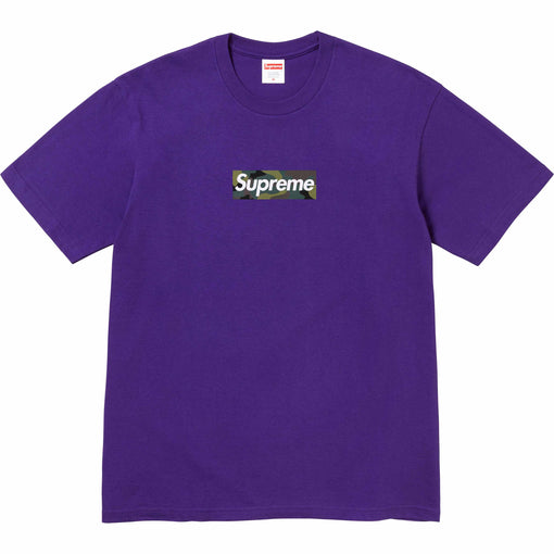 Camiseta Supreme "Box Logo FW23" Roxo