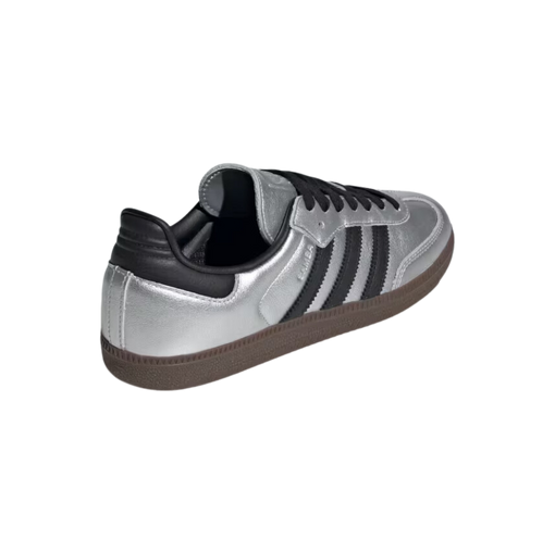 Tênis Adidas Samba OG "Silver Metallic Black Gum" Prata