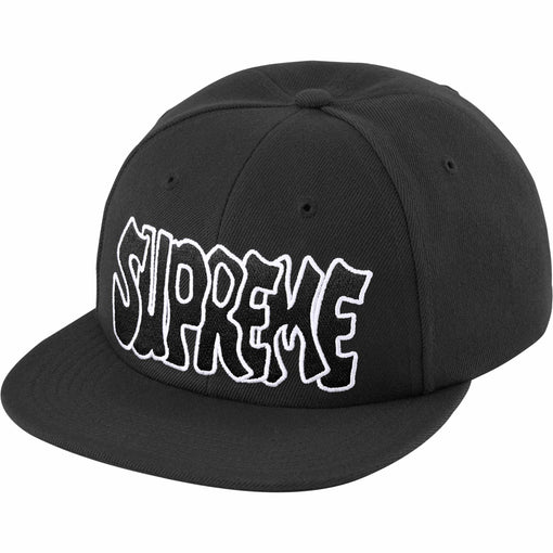 Boné 6-Panel Supreme "Creep" Preto