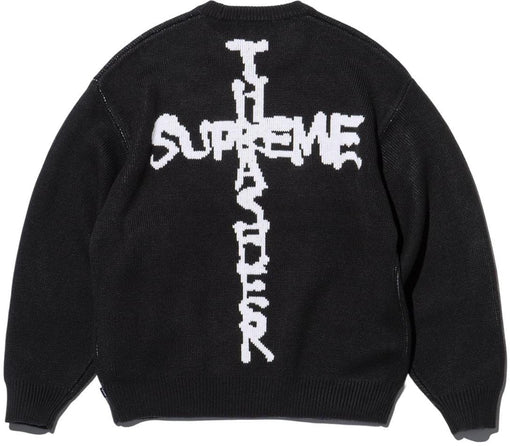 Suéter Supreme x Thrasher "Cross" Preto