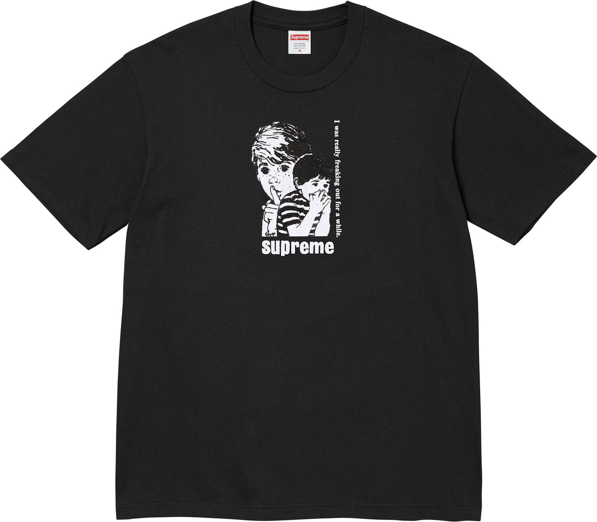 Camiseta Supreme "Freaking Out" Preto