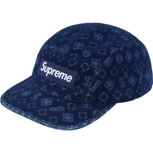 Boné Supreme "Flocked Denim" Azul