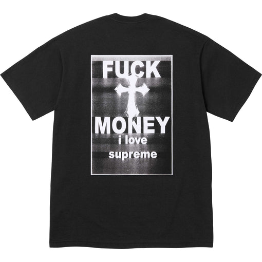 Camiseta Supreme "Fuck Money" Preto