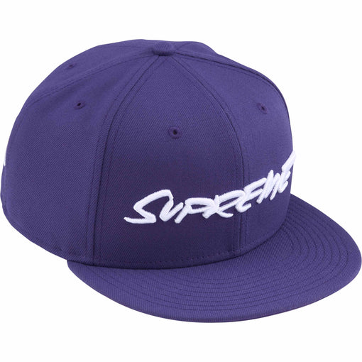 Boné Supreme x Futura x New Era "Script Logo" Roxo